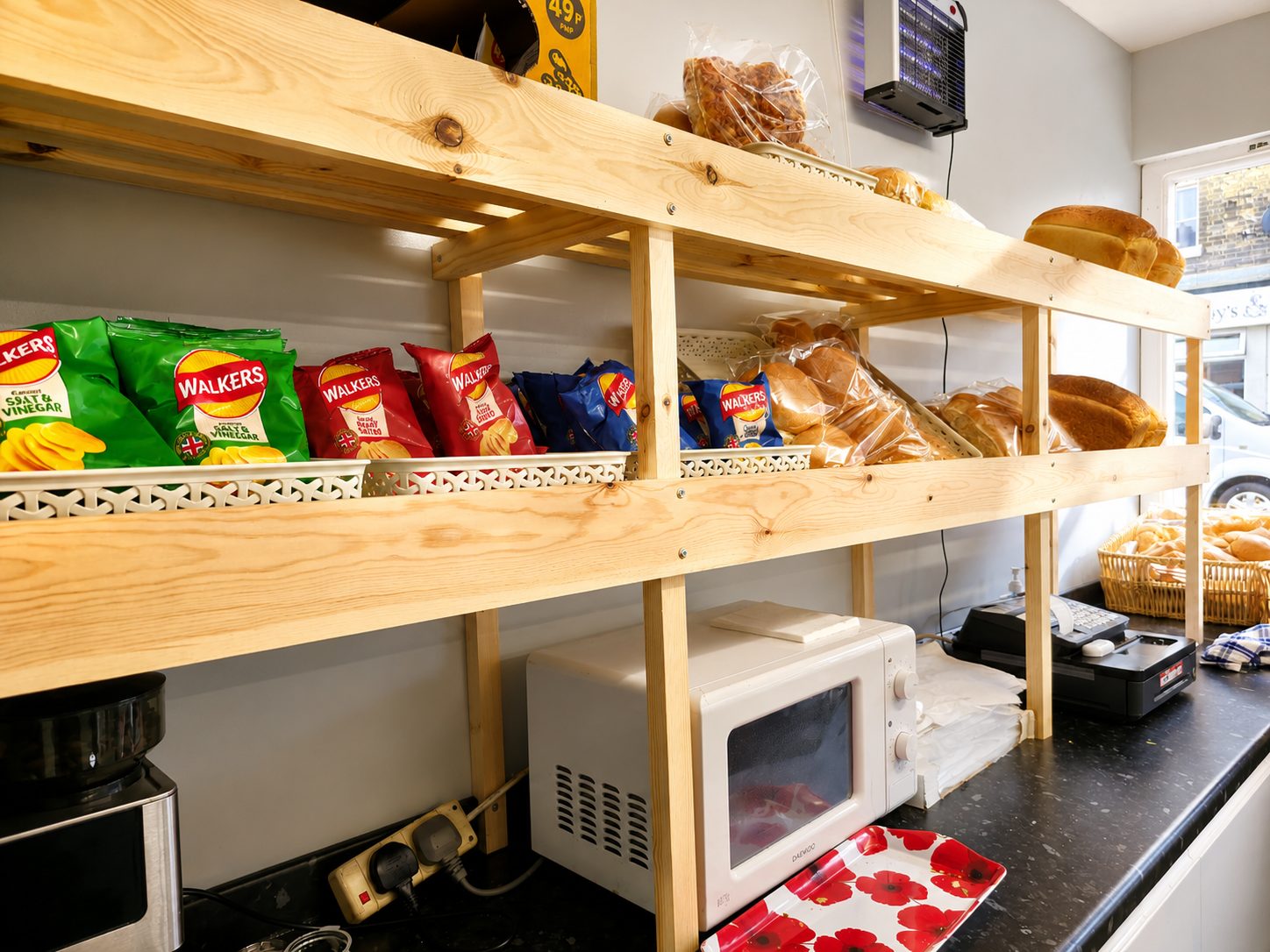Fresh baked savoury snacks and crisps at Get Stuffed