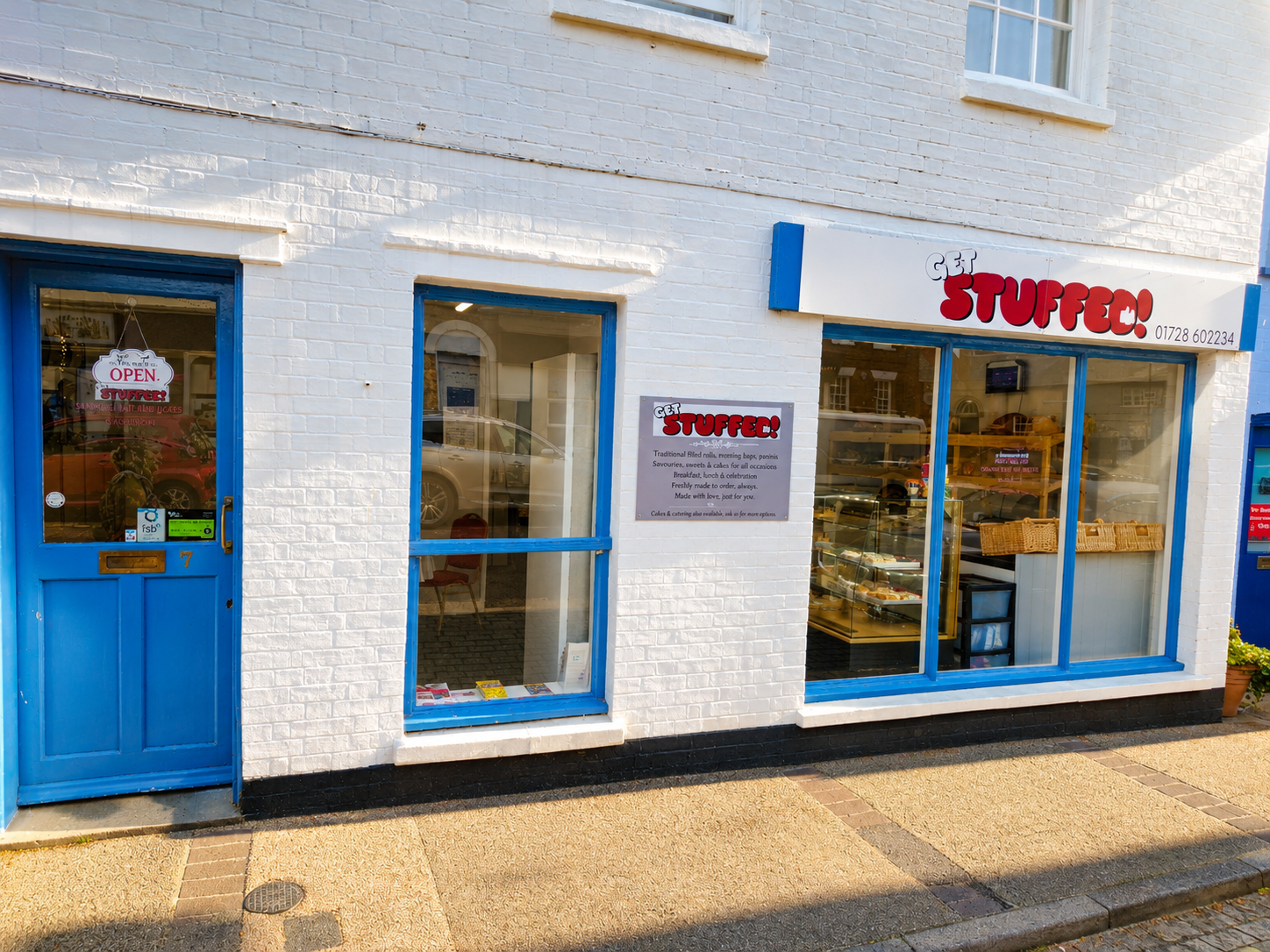 Get Stuffed Bakery Exterior in Saxmundham
